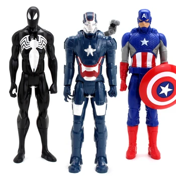 Brīnums Avengers Infinity Kara 30CM Super Hero Spider Man Dzelzs Vīrs Thanos Wolverine Zirnekļa Cilvēks Dzelzs Vīrs Rīcības Attēls Rotaļlietas Lelles