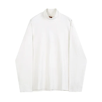 IEFB vīriešu apģērbi ziemas pavasarī topi tendence zemāko t-kreklus, slim garām piedurknēm korejas modes pamata pusi augsta apkakle drēbes Y4255