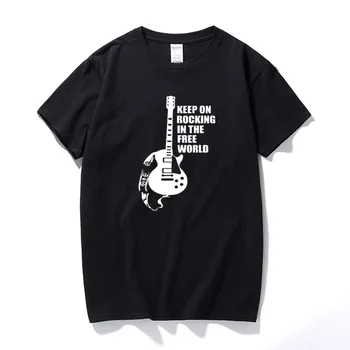 Turēt uz Šūpojot Brīvajā Pasaulē T krekls Neil Young Pearl Jam Brīvajā Pasaulē Tshirt Jauno Vasaras Top Kokvilnas T-krekls Vīriešiem Euro Izmēra